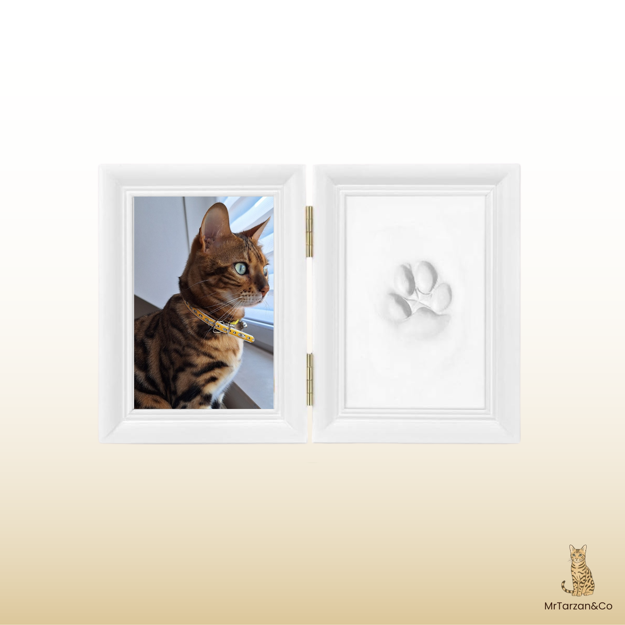 Cadre souvenir empreinte patte