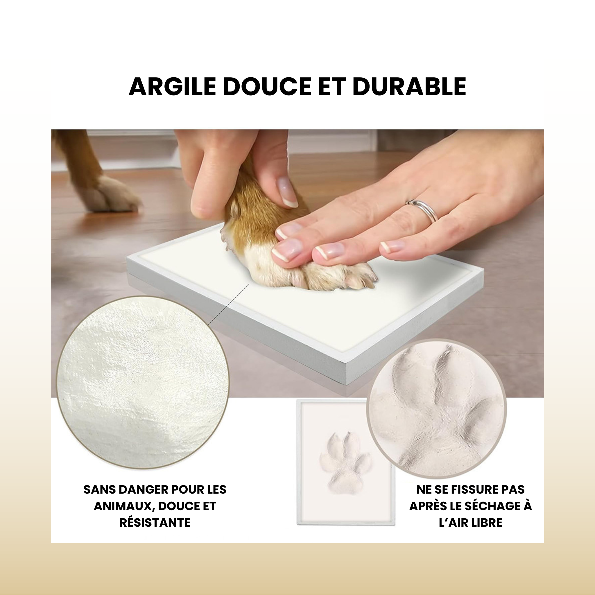 Cadre souvenir empreinte patte