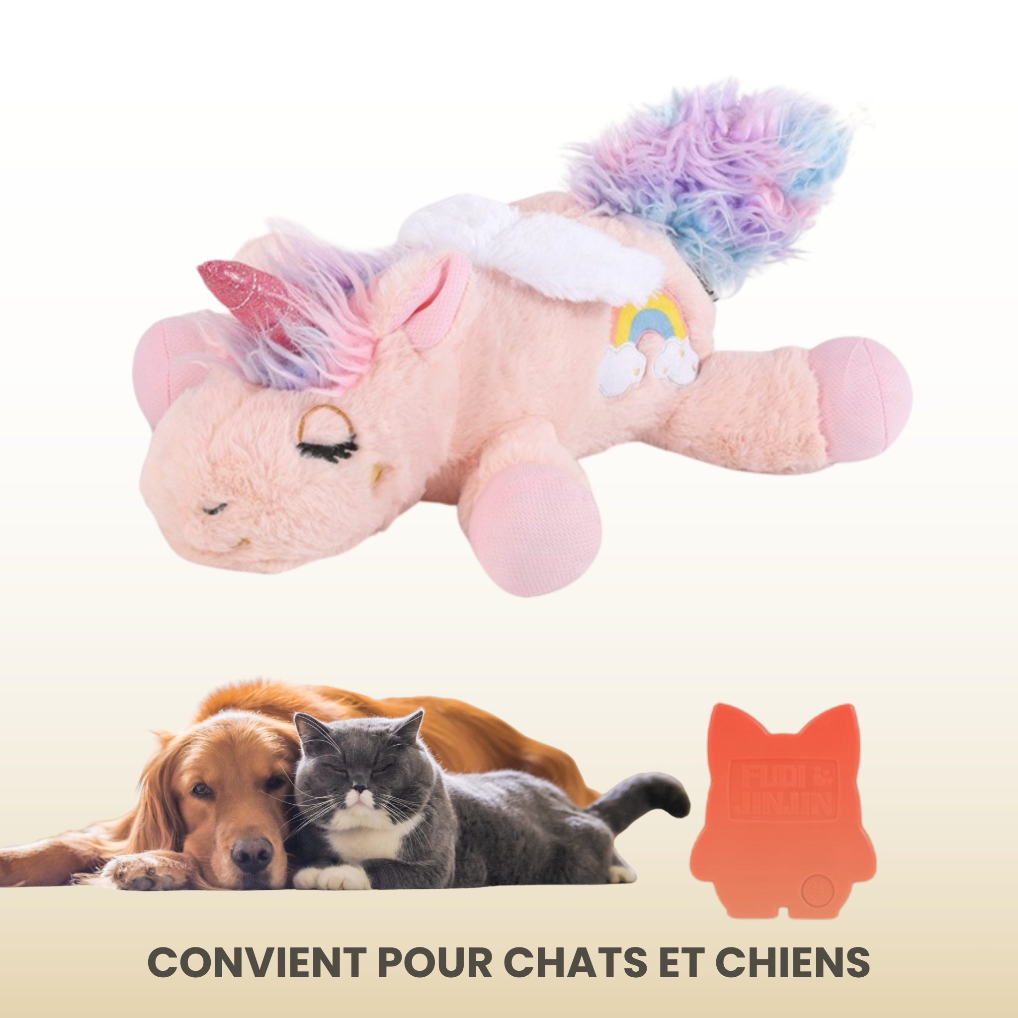 Peluche apaisante animaux